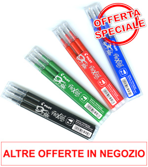 Offerta Refill cancellabili Pilot Frixion a singolo refill Euro 1.20